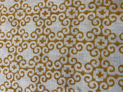 Vireza Block Print Handloom Linen Fabric