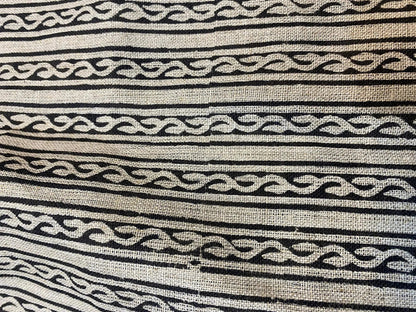 Ravira Block Print Handloom Linen Fabric
