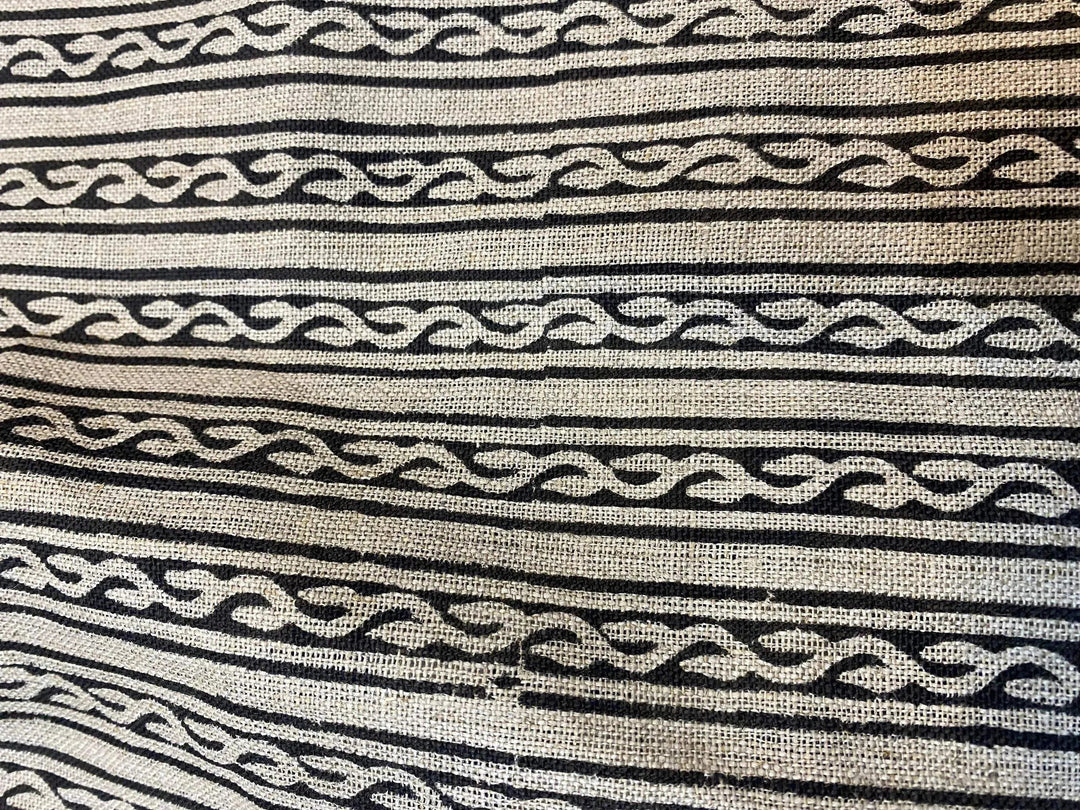 Ravira Block Print Handloom Linen Fabric
