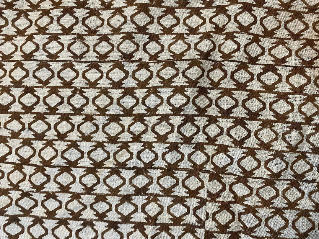 Myrella Block Print Handloom Linen Fabric