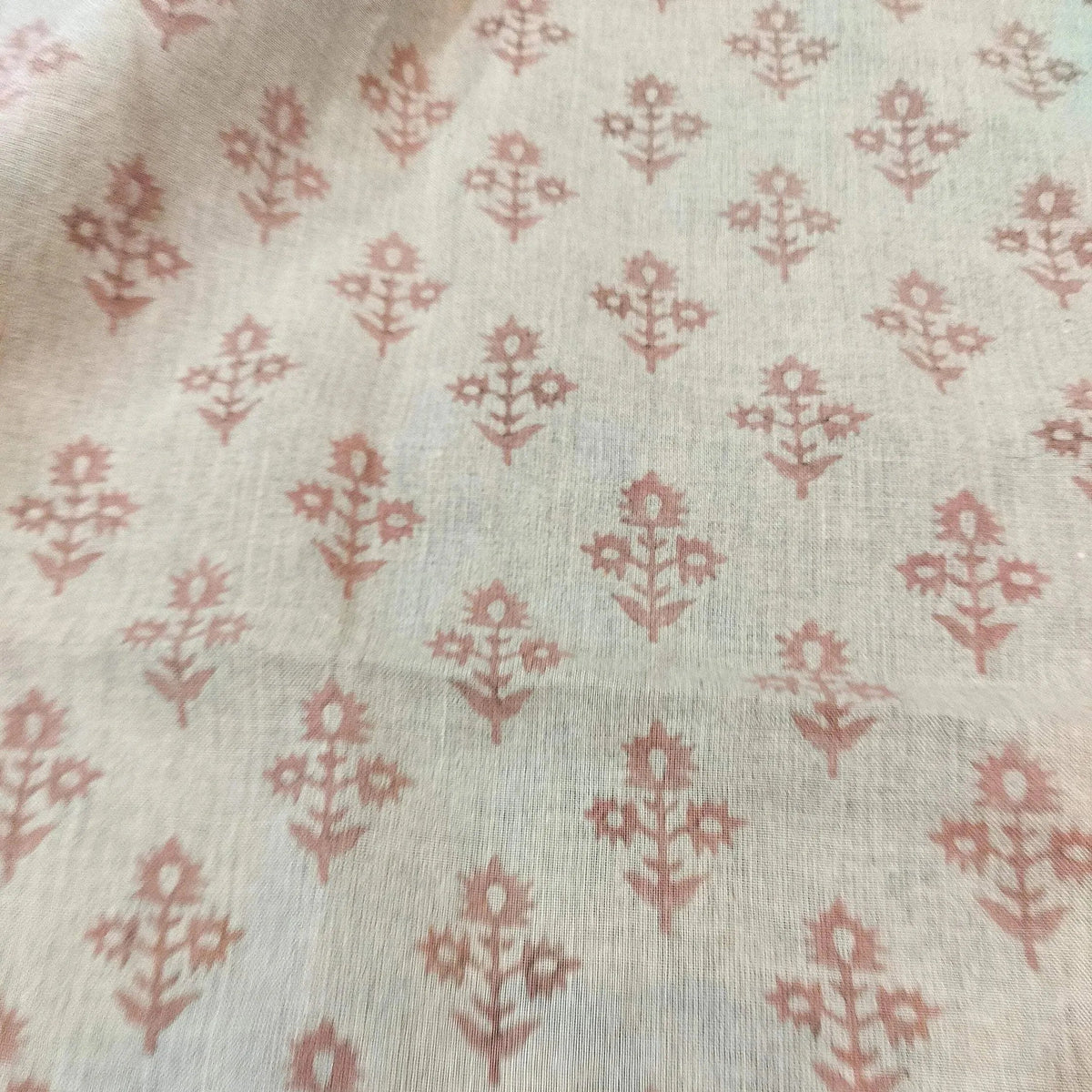 Marrowin Floral Hand Block Printe Fabric