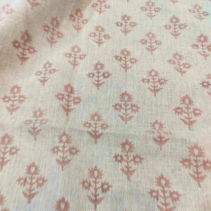 Marrowin Floral Hand Block Printe Fabric