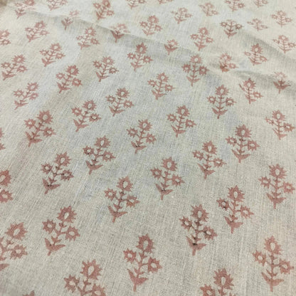 Marrowin Floral Hand Block Printe Fabric
