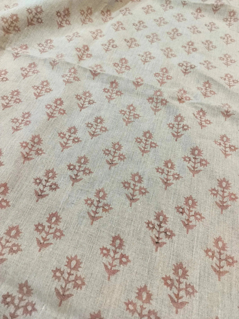Rody Hand Block Printed Linen Fabric