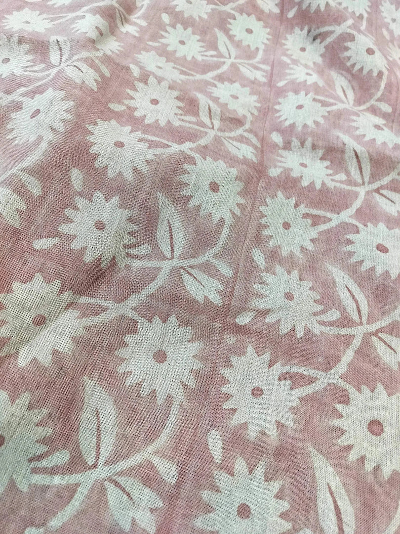 Zerella Block Print Handloom Linen Fabric