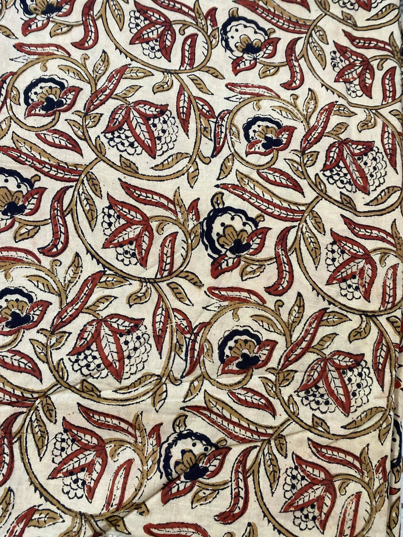 Quiren Indian Cotton Block Print Fabric