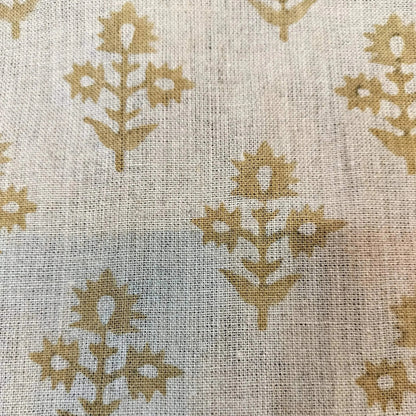 Marrowin Floral Hand Block Printe Fabric