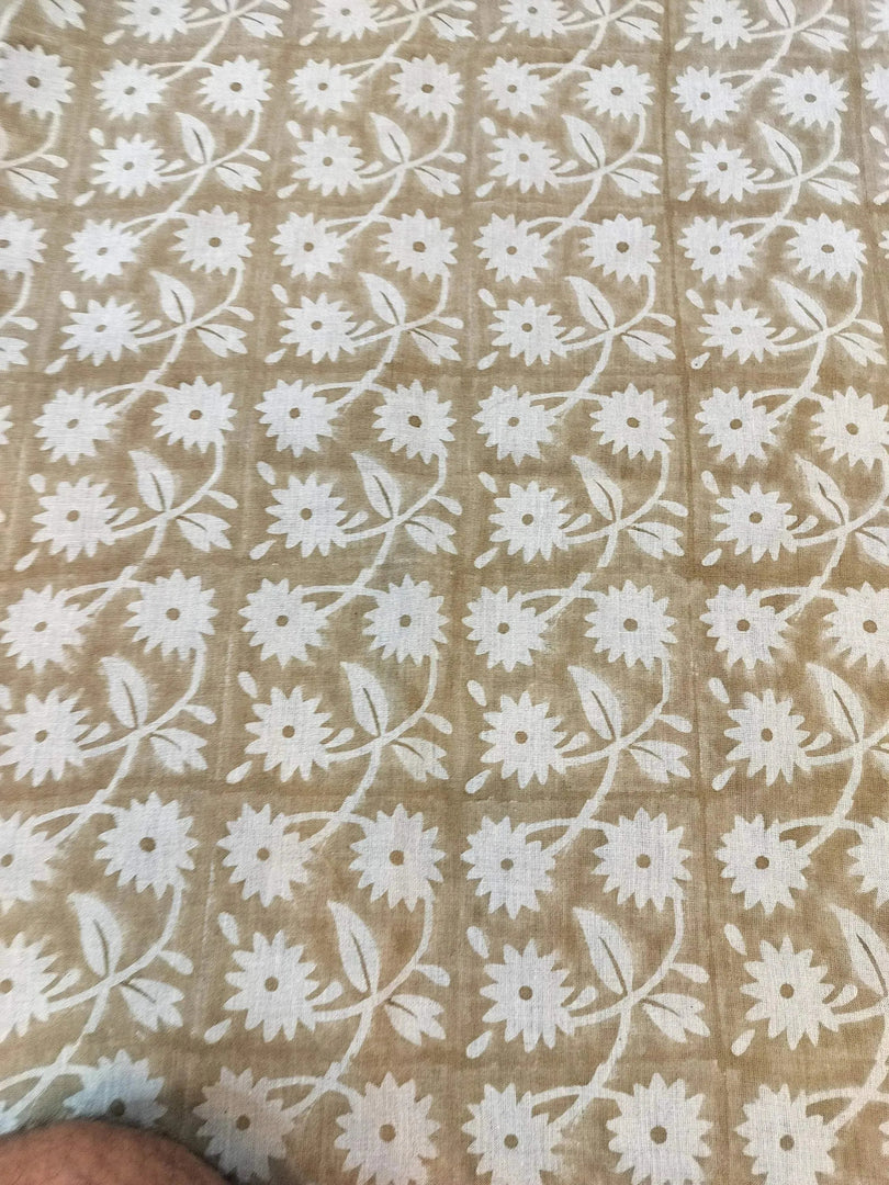 Alofsh Block Print Handloom Linen Fabric