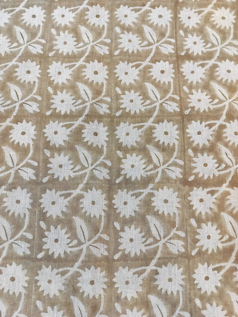 Alofsh Block Print Handloom Linen Fabric
