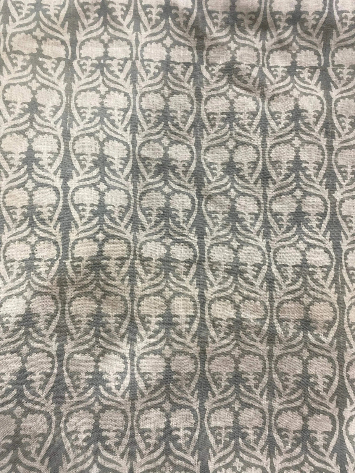 Mistey Hand Block Print Linen Fabric