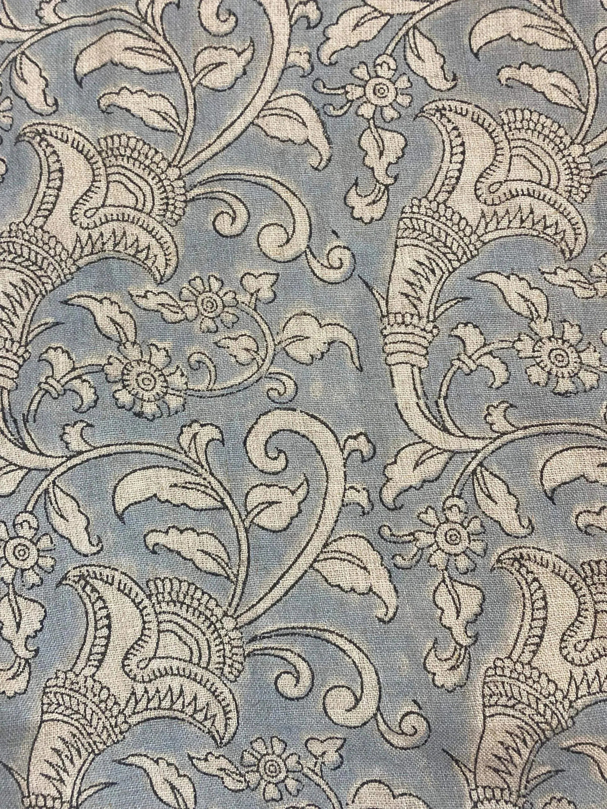 Linen fabric, Fabric by yard, Hand printed fabric, Block Print Fabric, Indian Fabric
