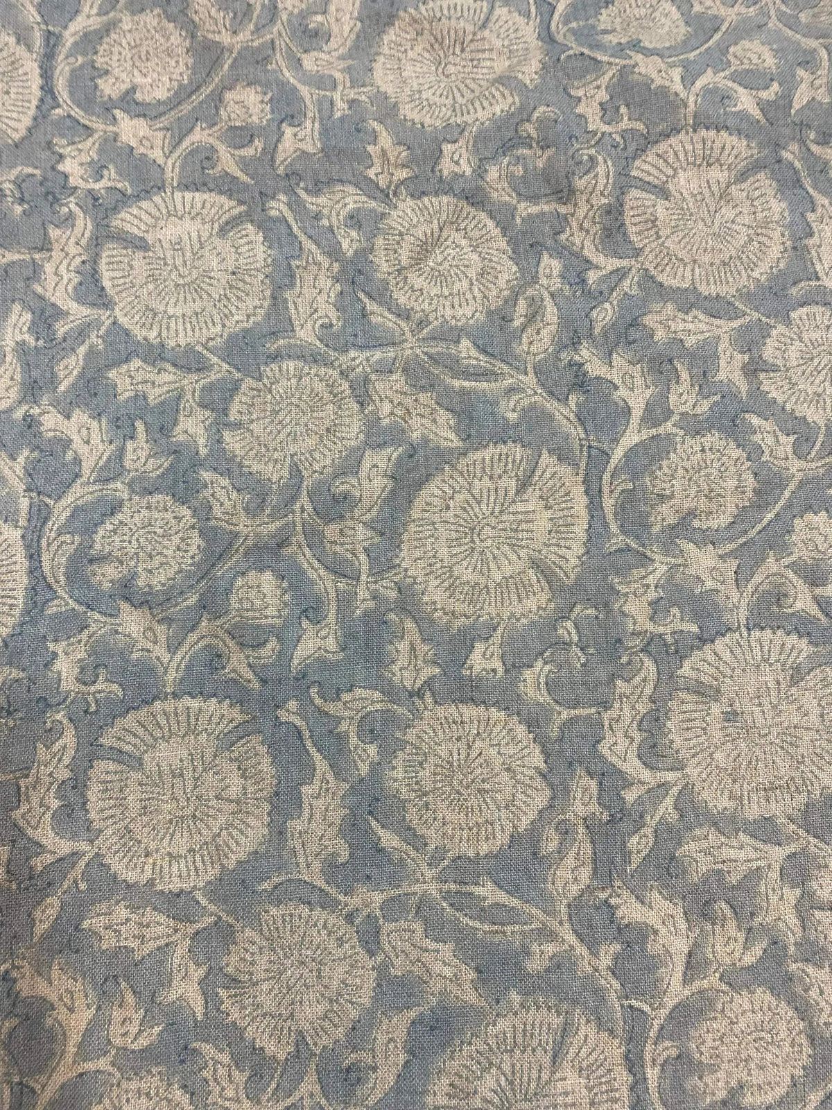 Dastan Block Print Handloom Linen Fabric