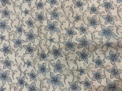Ravelyn Block Print Handloom Linen Fabric