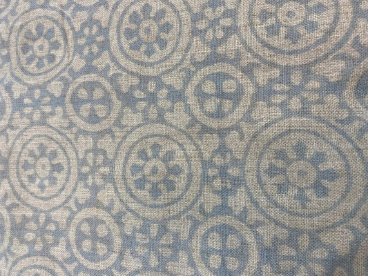 Linen fabric, Fabric by yard, Hand printed fabric, Block Print Fabric, Indian Fabric