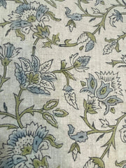 Tavora Block Print Handloom Linen Fabric