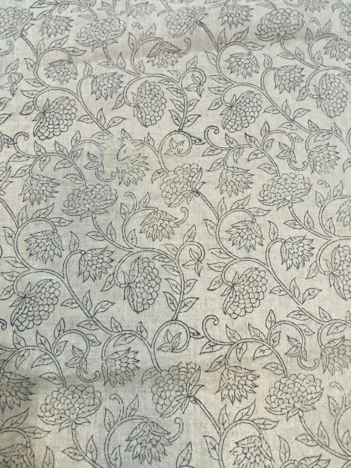Xelora Block Print Handloom Linen Fabric
