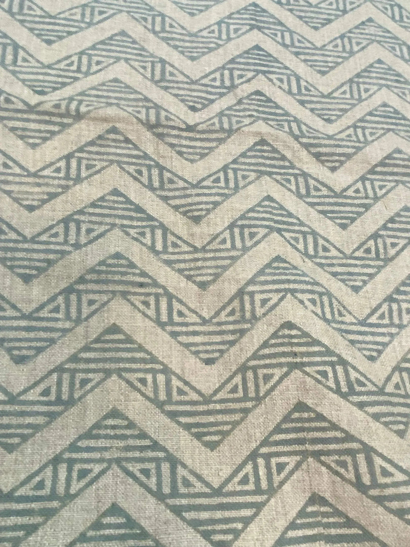 Zorlin Block Print Handloom Linen Fabric