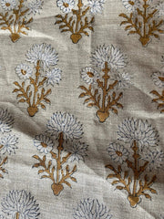 Umberyn Block Print Handloom Linen Fabric
