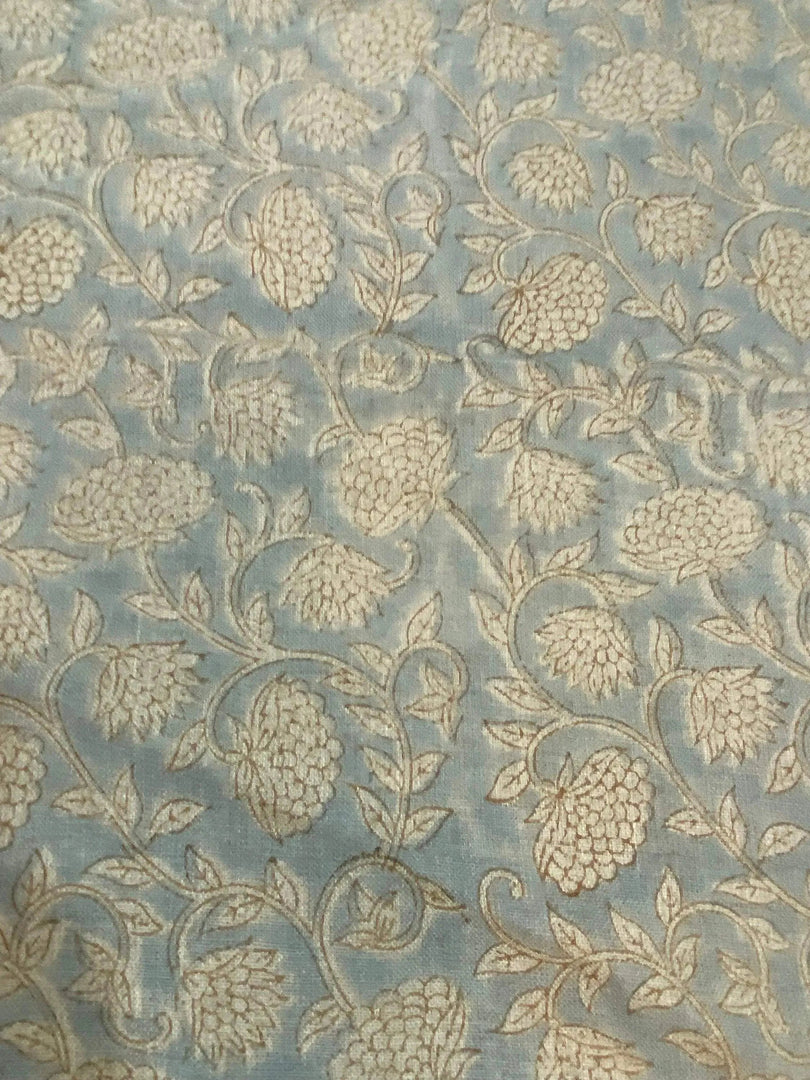 Yndelle Block Print Handloom Linen Fabric
