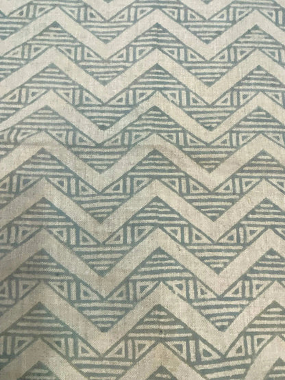 Zorlin Block Print Handloom Linen Fabric