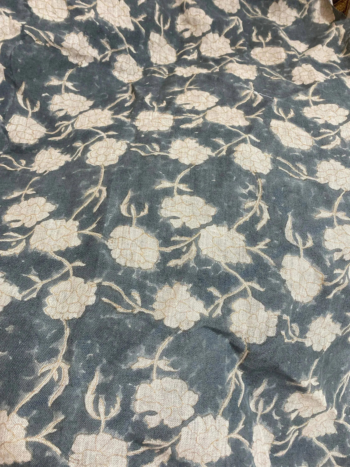 Gwyrell Block Print Handloom Linen Fabric
