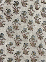 Halira Block Print Handloom Linen Fabric