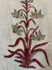 Tervia Block Print Handloom Linen Fabric