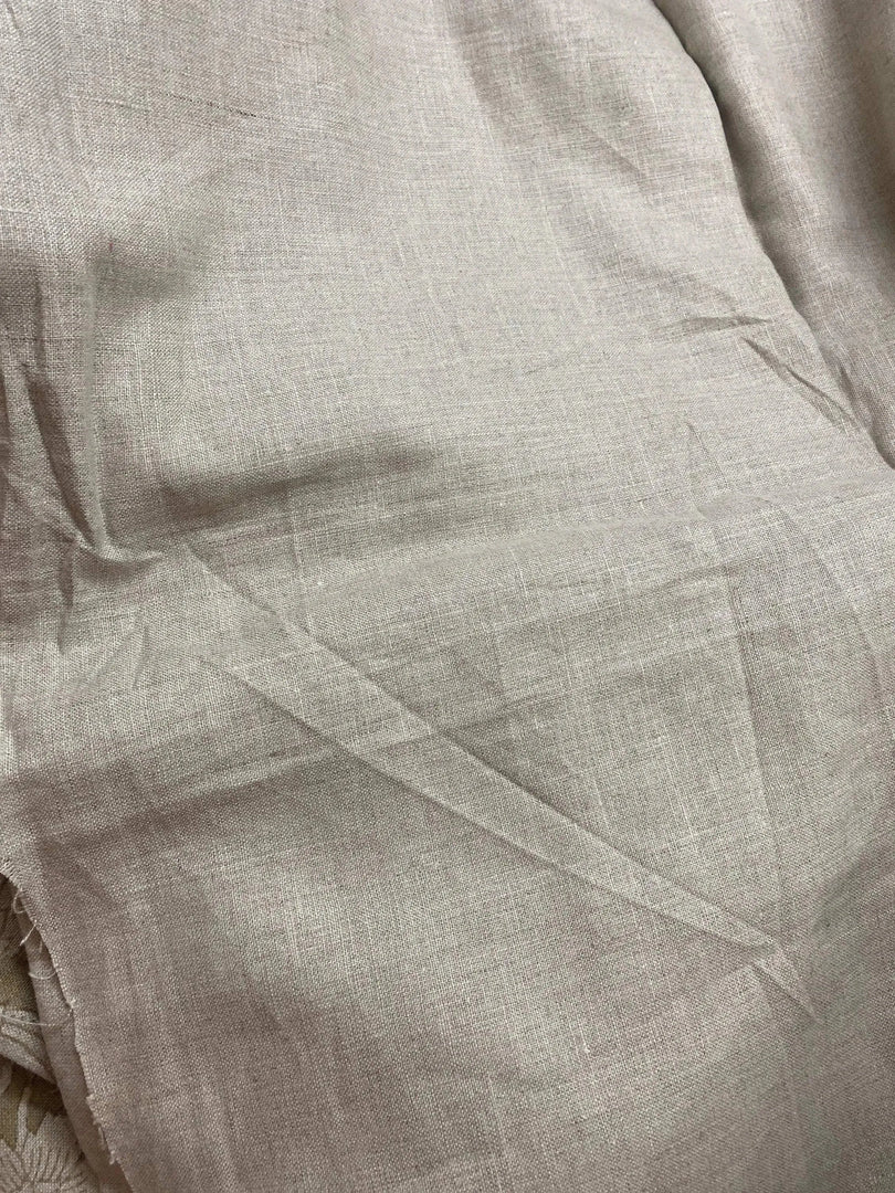 Sovella Block Print Handloom Linen Fabric