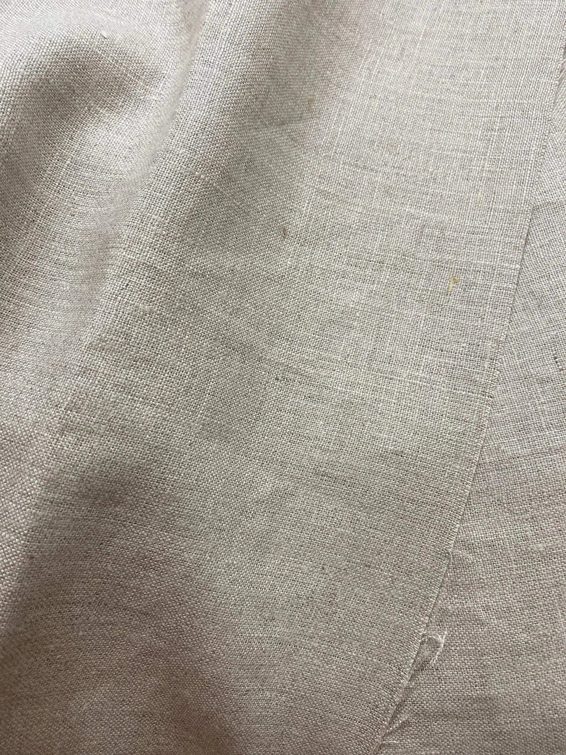 Sovella Block Print Handloom Linen Fabric