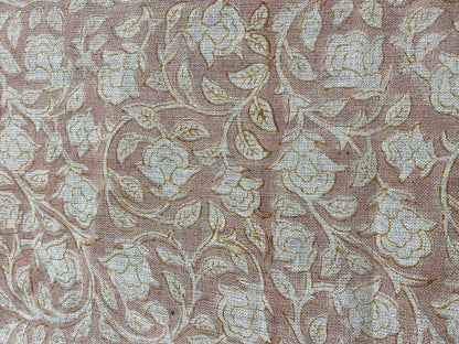 Valiss Block Print Handloom Linen Fabric