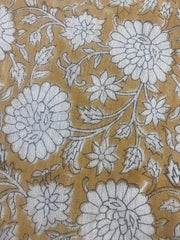 Quenil Block Print Handloom Linen Fabric