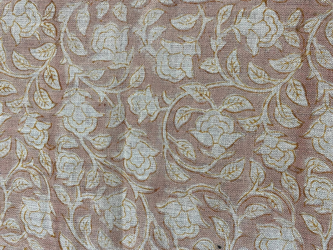 Valiss Block Print Handloom Linen Fabric