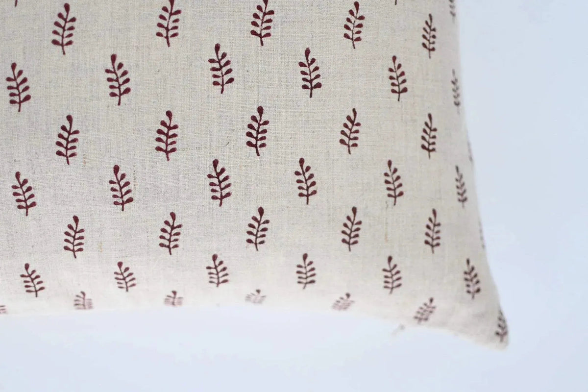 Audrey Block Print Pillow Cover - Maple Village Lane