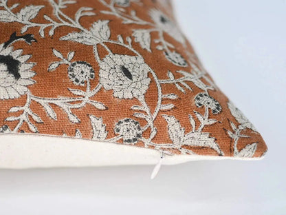 Martha Block Print Pillow Cover - Maple Village Lane