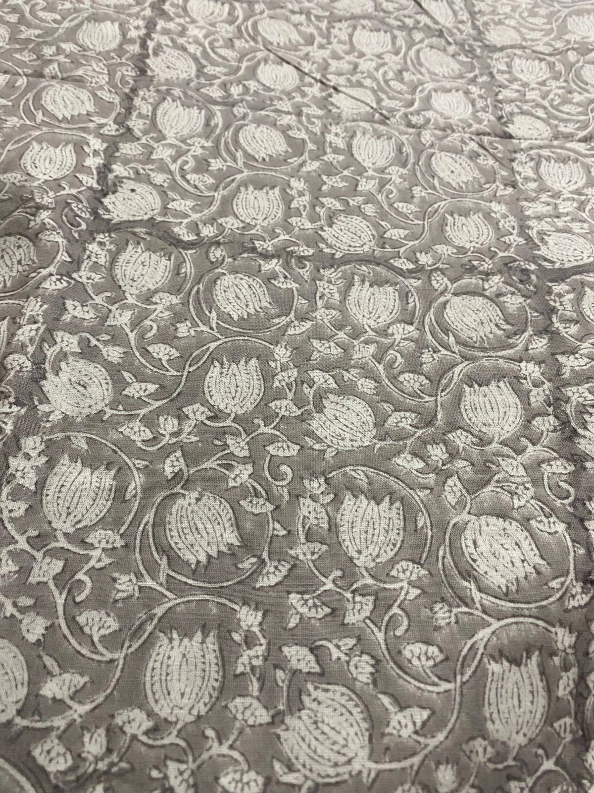 Indian Cotton Block Print Fabric by the Yard -Sewing and Quilting Fabric - Maple Village Lane