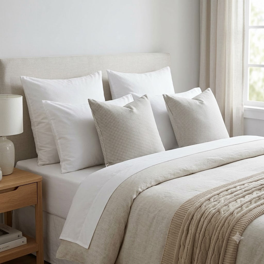 Atelier Check Block Print Pillow Cover