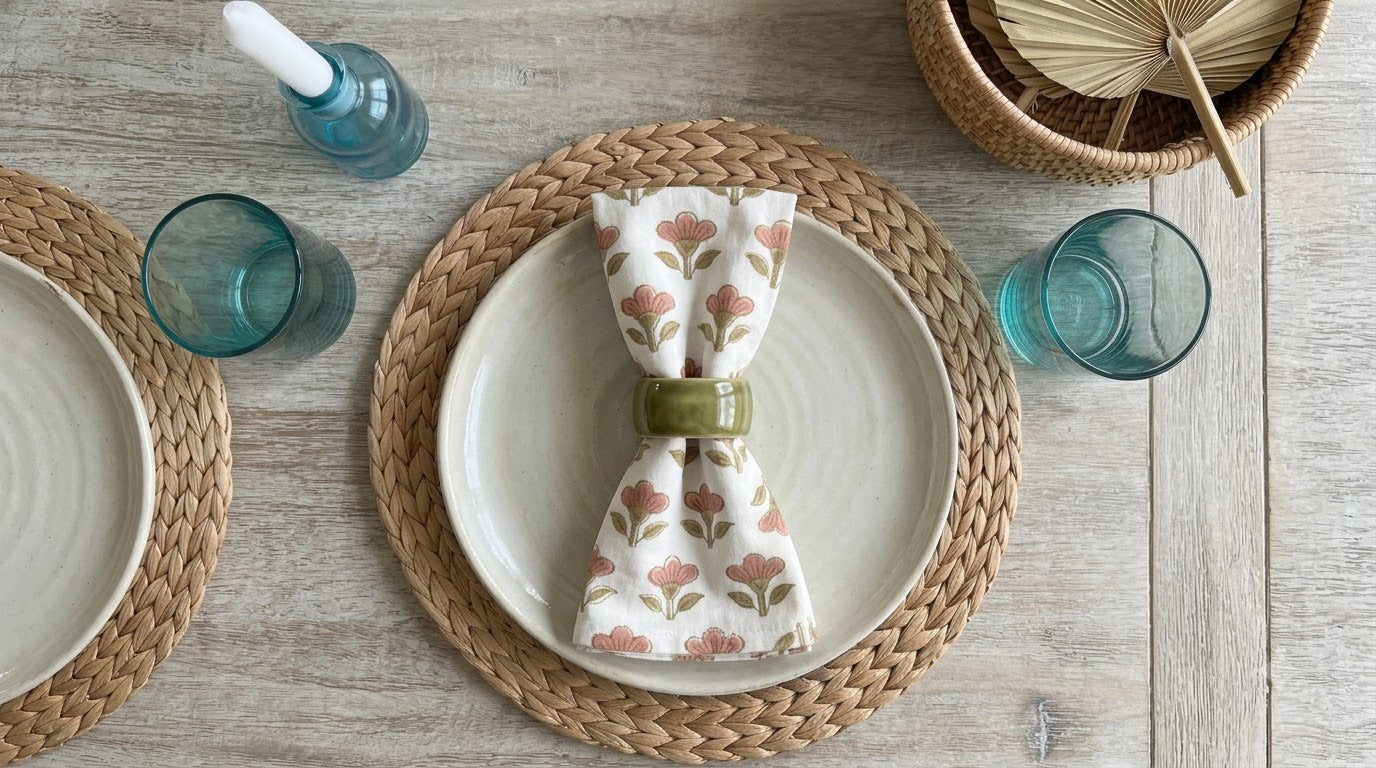 Warm Peach Booti Table Napkin