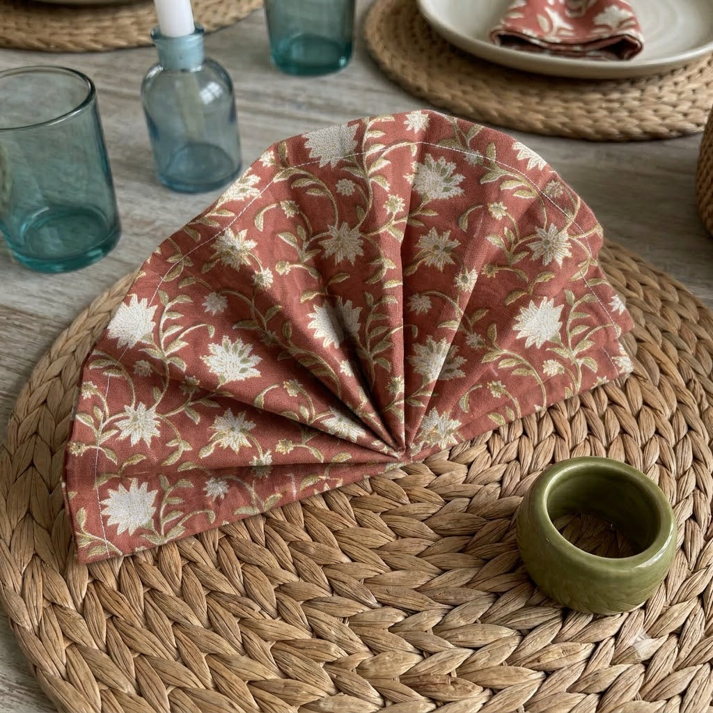 Sienna Vintage Floral Dinner Napkin