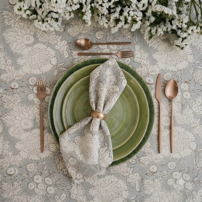 Light Grey Botanical Table Napkin