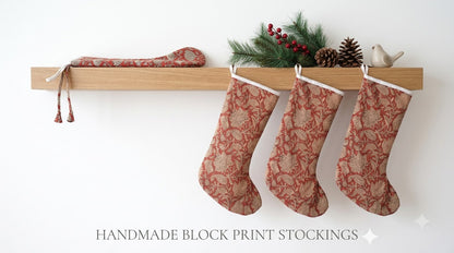 Rustic Floral Holiday Stocking