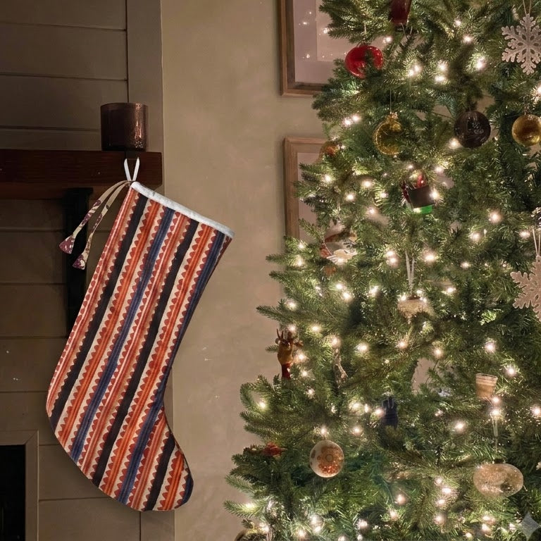 Tribal Chevron Cotton Stocking