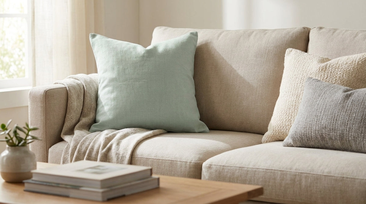 Nalo Gray solid Linen  Pillow Cover