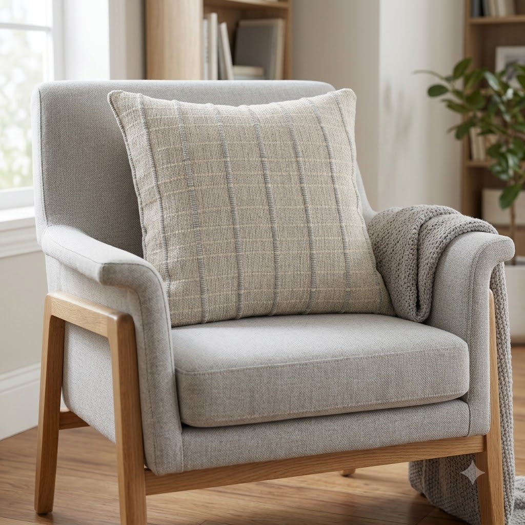 Edwin Woven Striped Accent Cushion Cover