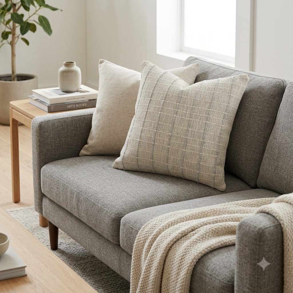 Edwin Woven Striped Accent Cushion Cover