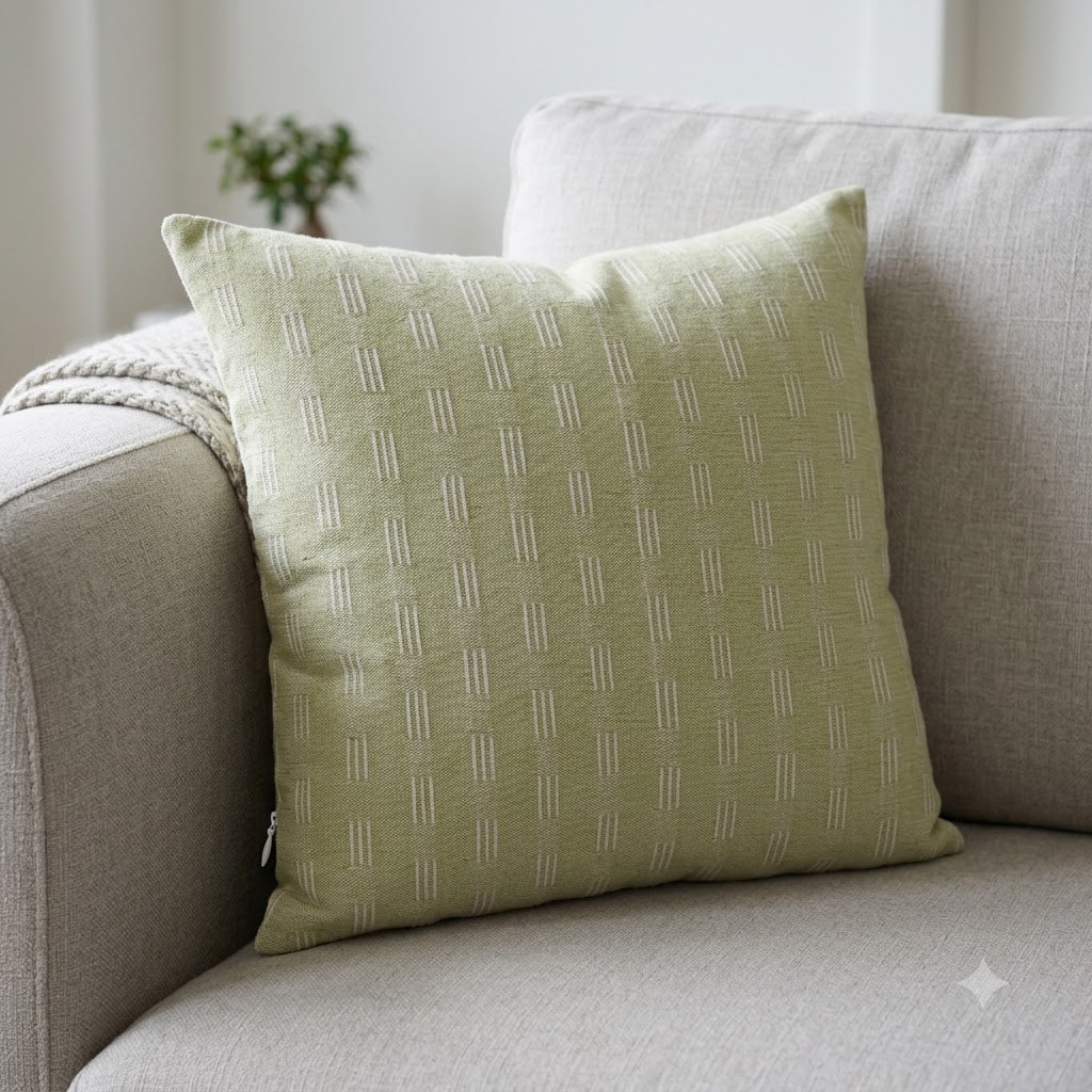 Lester Olive Green Dash Cushion Cover