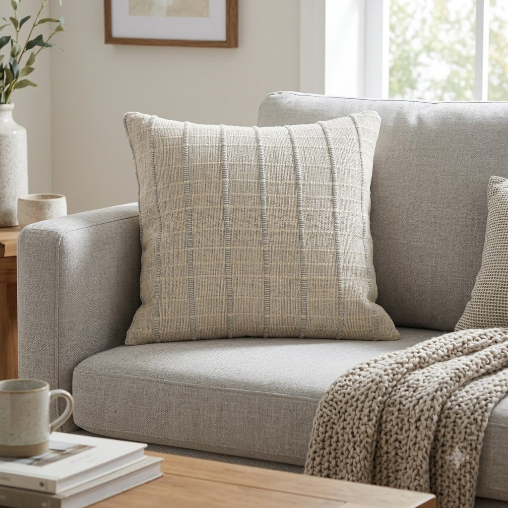 Edwin Woven Striped Accent Cushion Cover