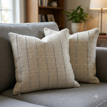 Edwin Woven Striped Accent Cushion Cover