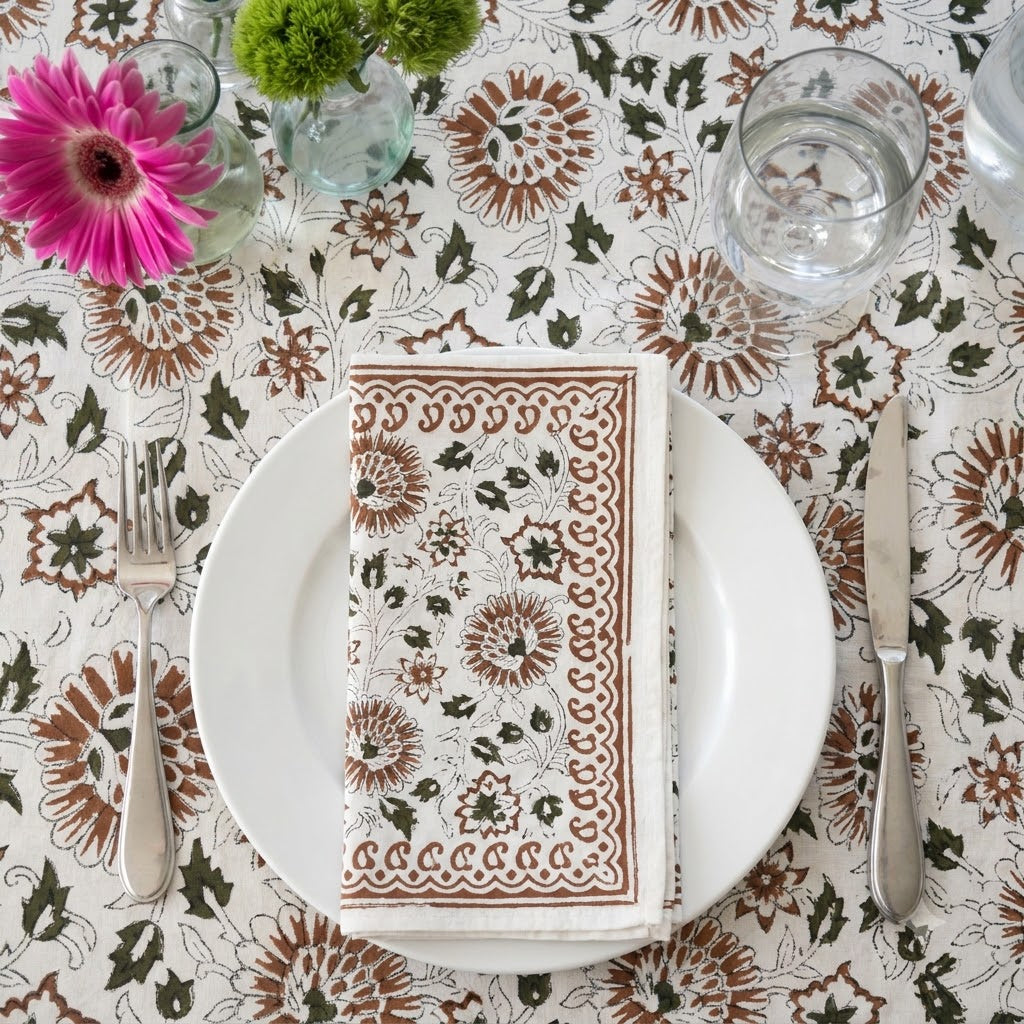 Rustic Rust Indigo Table Napkin