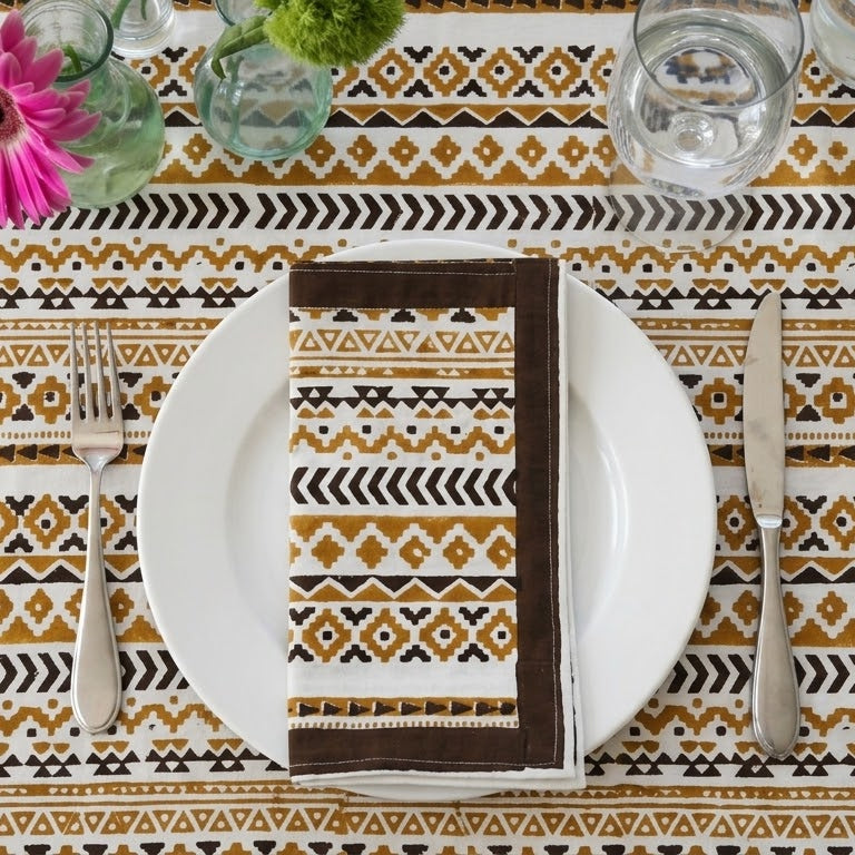 Tribal Pattern Cotton Table Napkin